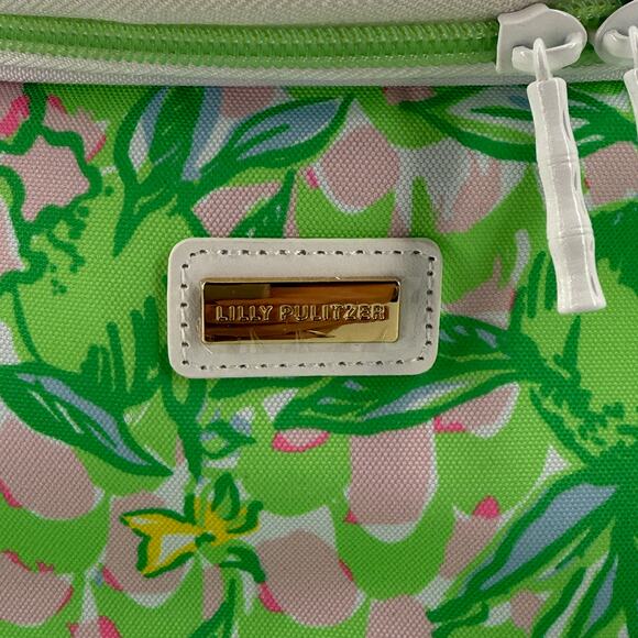 Lilly Pulitzer Backpack Cooler Lime Feeling Good Floral Print Insulated Tote - Picture 3 of 12